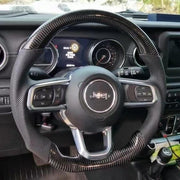 TTD Craft Jeep 2019-2025 Wrangler / 2018-2025 Gladiator Carbon Fiber Steering Wheel